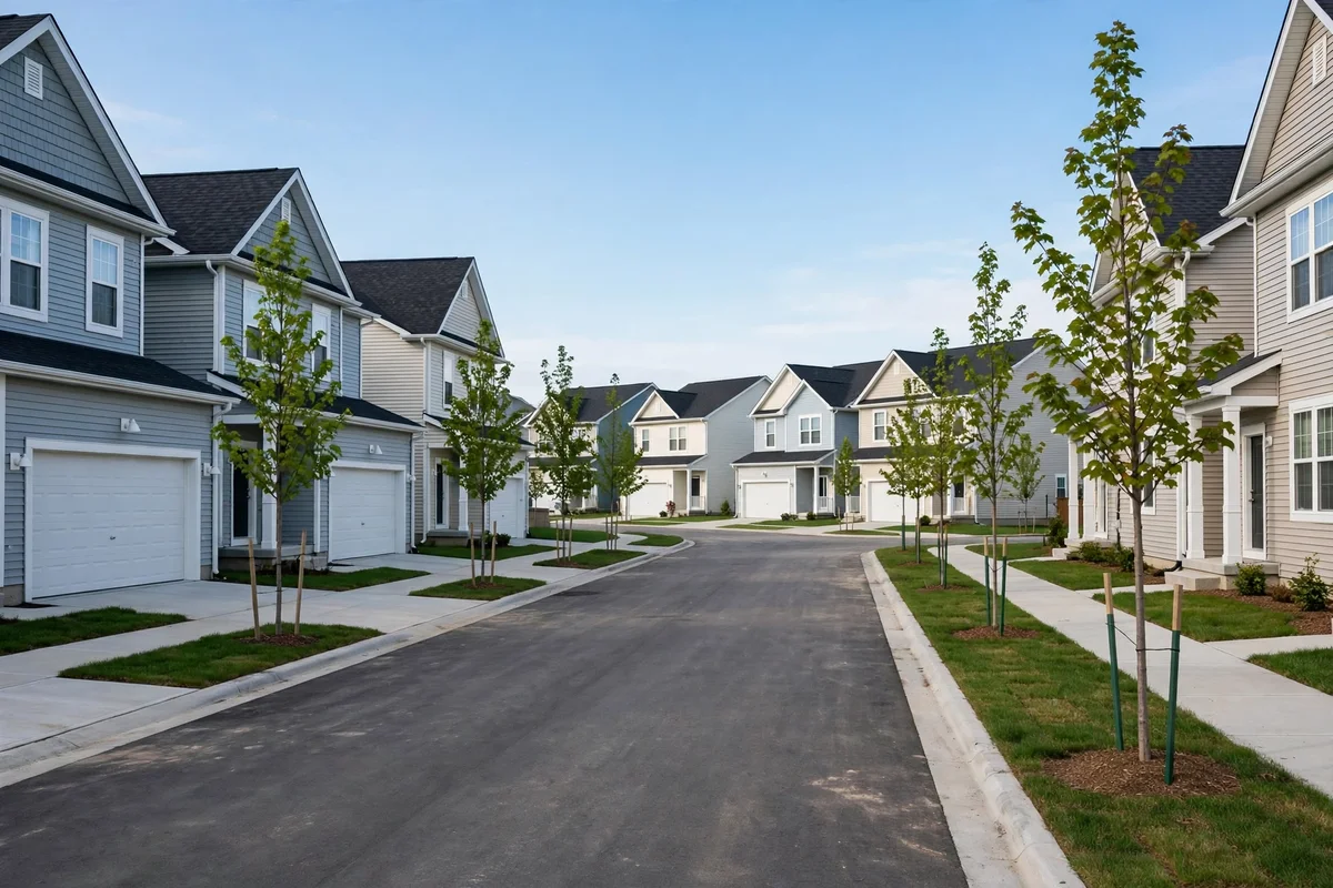Subdivision street in Camden